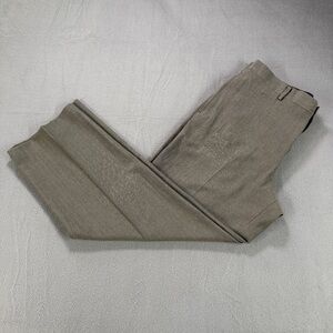 LL Bean Wool Dress Pants Mens 36x30 Classic Fit Business Slacks Office Gray